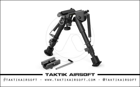 Harris Tactical Estilo 6 Polegadas Bipé M3 Preto