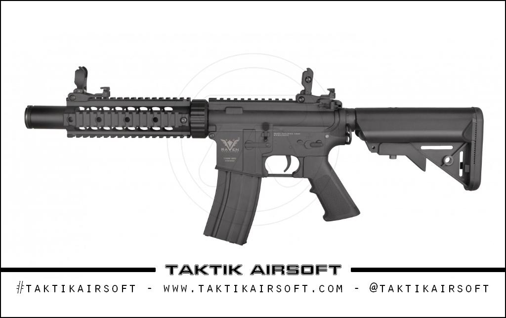 Raven Evolution NEO M4 RAS CQB AEG Negro