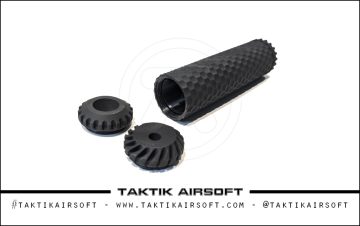 Módulo Taktik HONEYCOMB Silenciador Médio Tracer ABS CF Preto