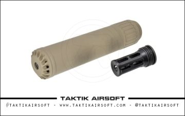 RGW huxwrx-QD 7.62 SDMR Mock Suppressor and Tracer Adapter FDE