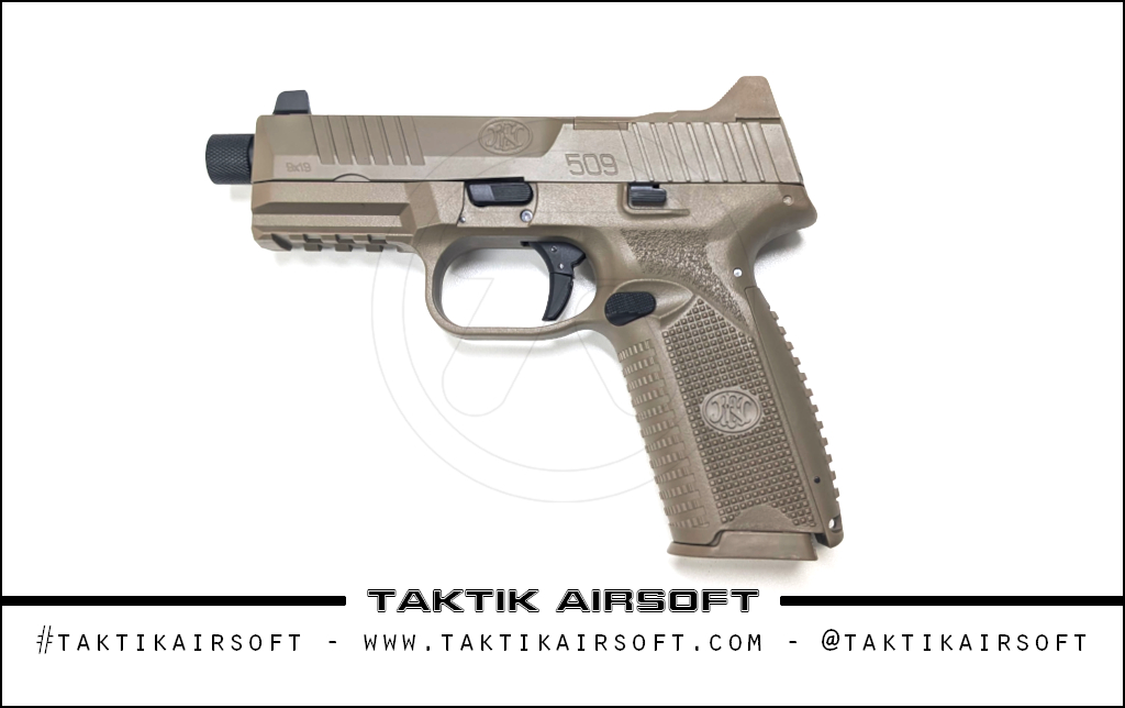 Double Eagle Cybergun FN509 Tan Pistol