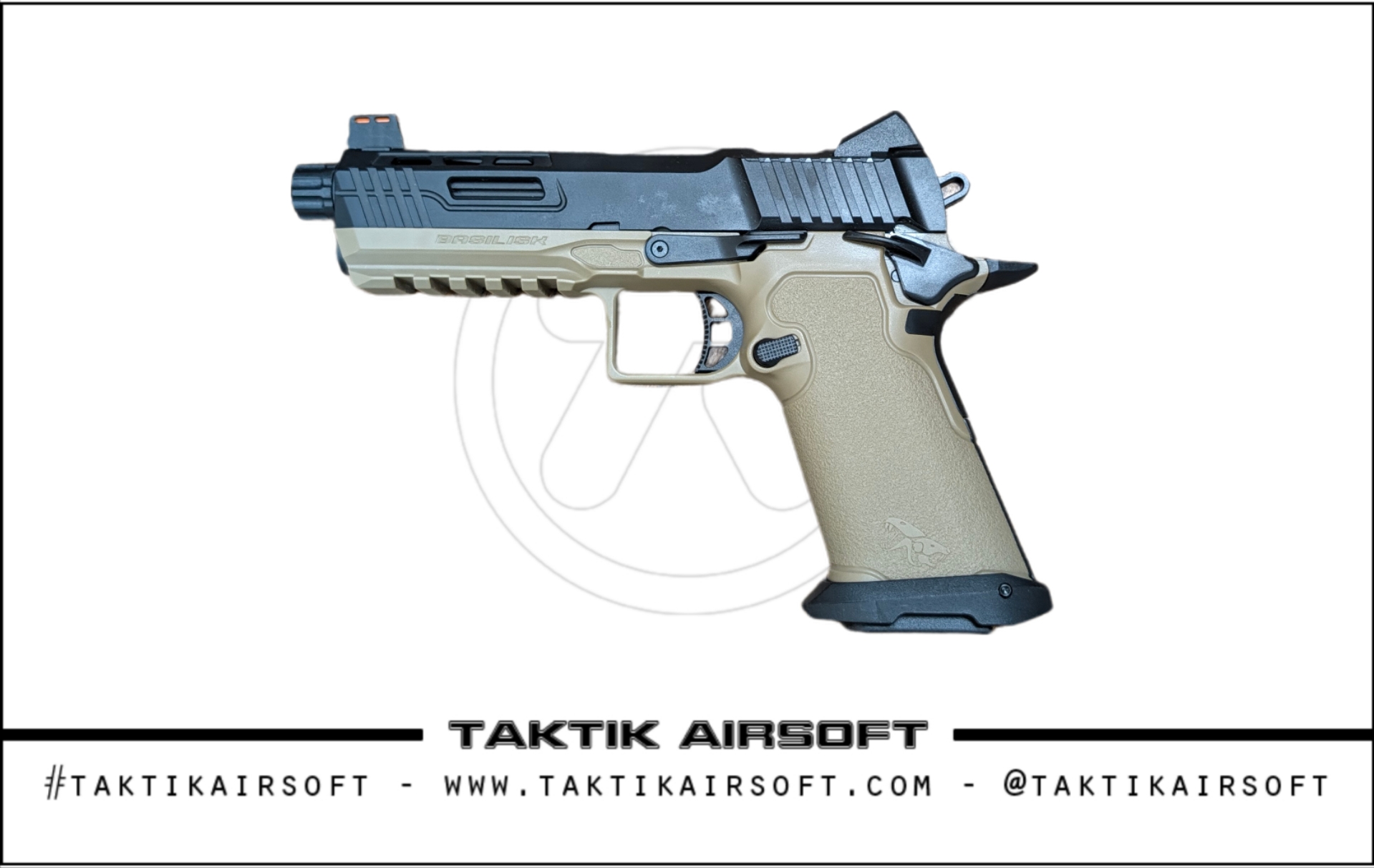 Kizuna Works Basilisk Series BSK43 GBB Pistol Two-Tone Black