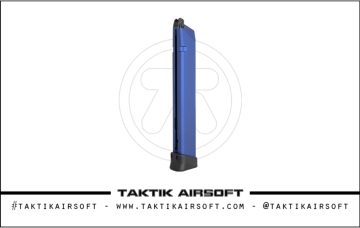 TTI Airsoft Full CNC Aluminum Light Weight 50 Rounds G Series GBB Magazine Blue