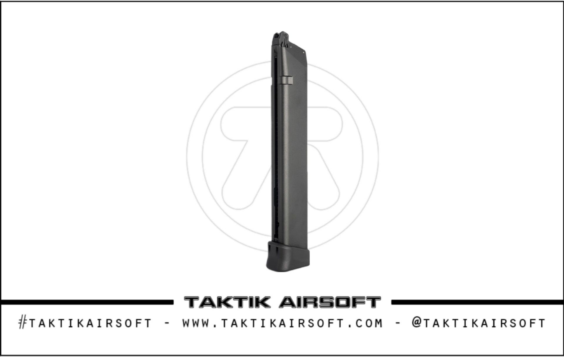 Peso leve de alumínio CNC completo TTI Airsoft 50 Rounds G Series GBB Magazine Grey